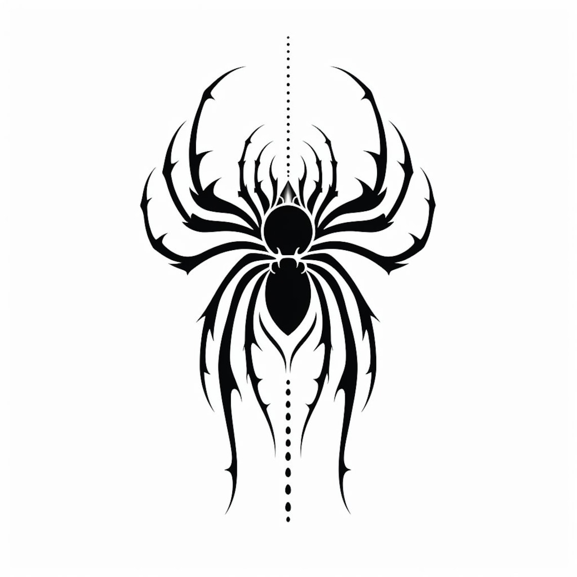 Black Spider Tattoo Designs PNG | Tattoo Flash Digital Download ...