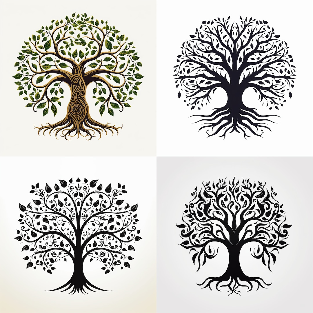 Tree of Life Tattoo Vector PNG | Family Tree, Family Reunion, Tattoo ...