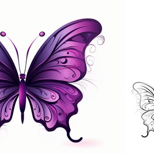 Schmetterling Hand Tattoo | Schmetterling Tattoo Art | Tattoo Flash Digital Download, Tattoo Schablonen