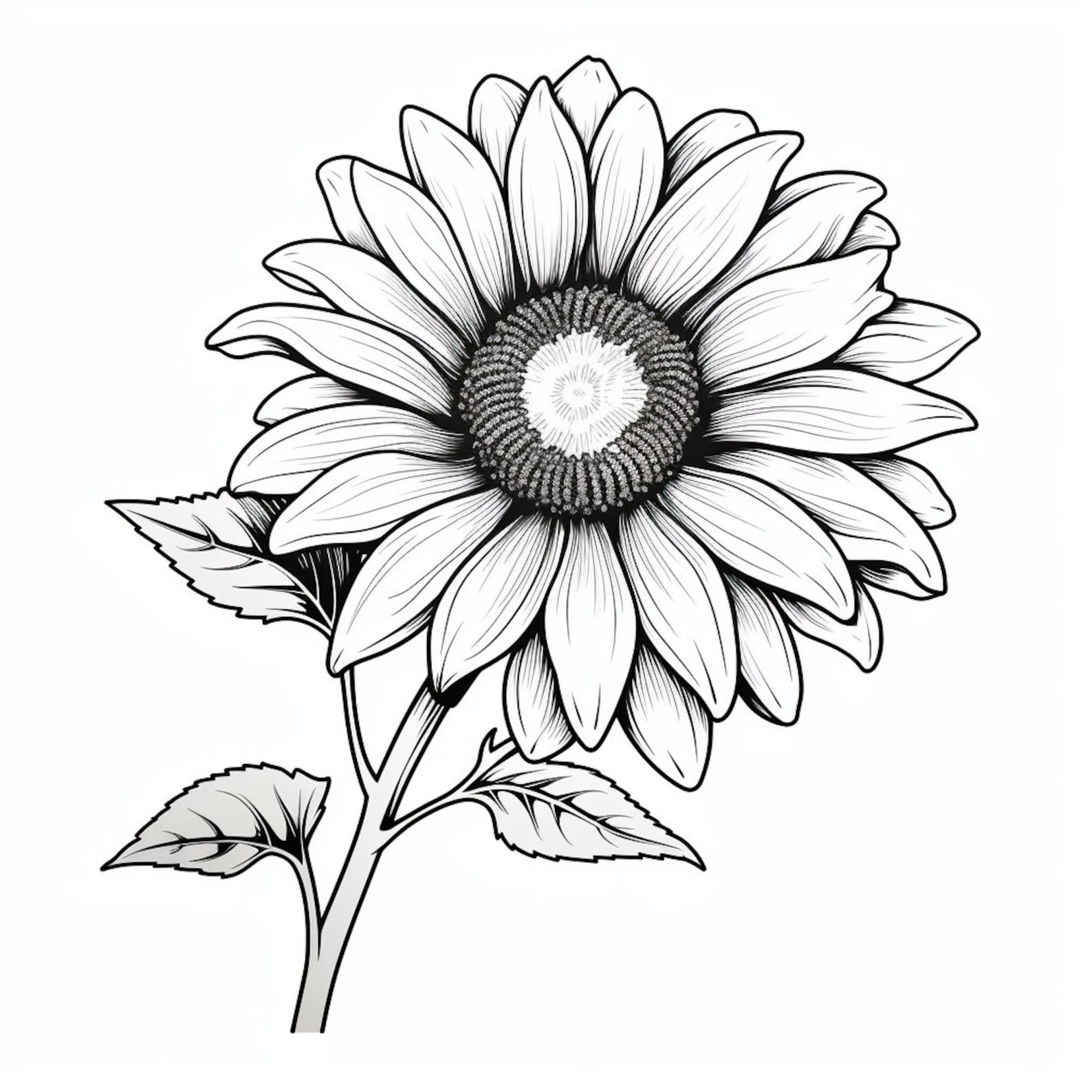 Black and White Sunflower Tattoo PNG Sunflower Tattoo Tattoo Flash Digital Download,sunflower