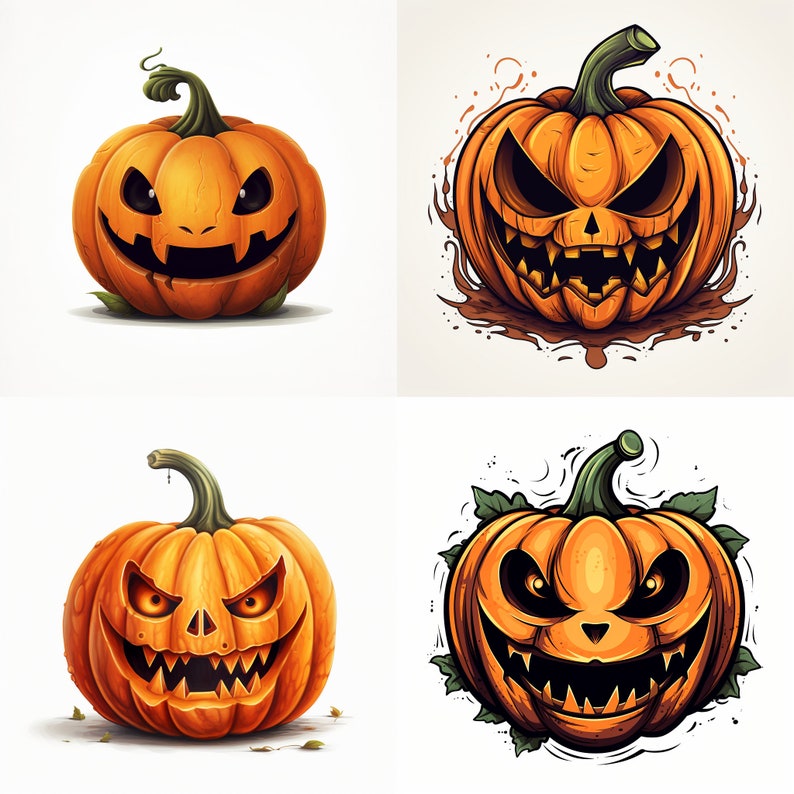 Jack O Lantern Tattoo Design, Jack O Lantern face svg, Halloween Tattoos, Halloween Tattoo Flash, PNG, Cute & Scary image 1