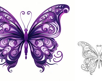 Butterfly Hand Tattoo | Butterfly Tattoo Art | Tattoo Flash Digital Download,tattoo stencils