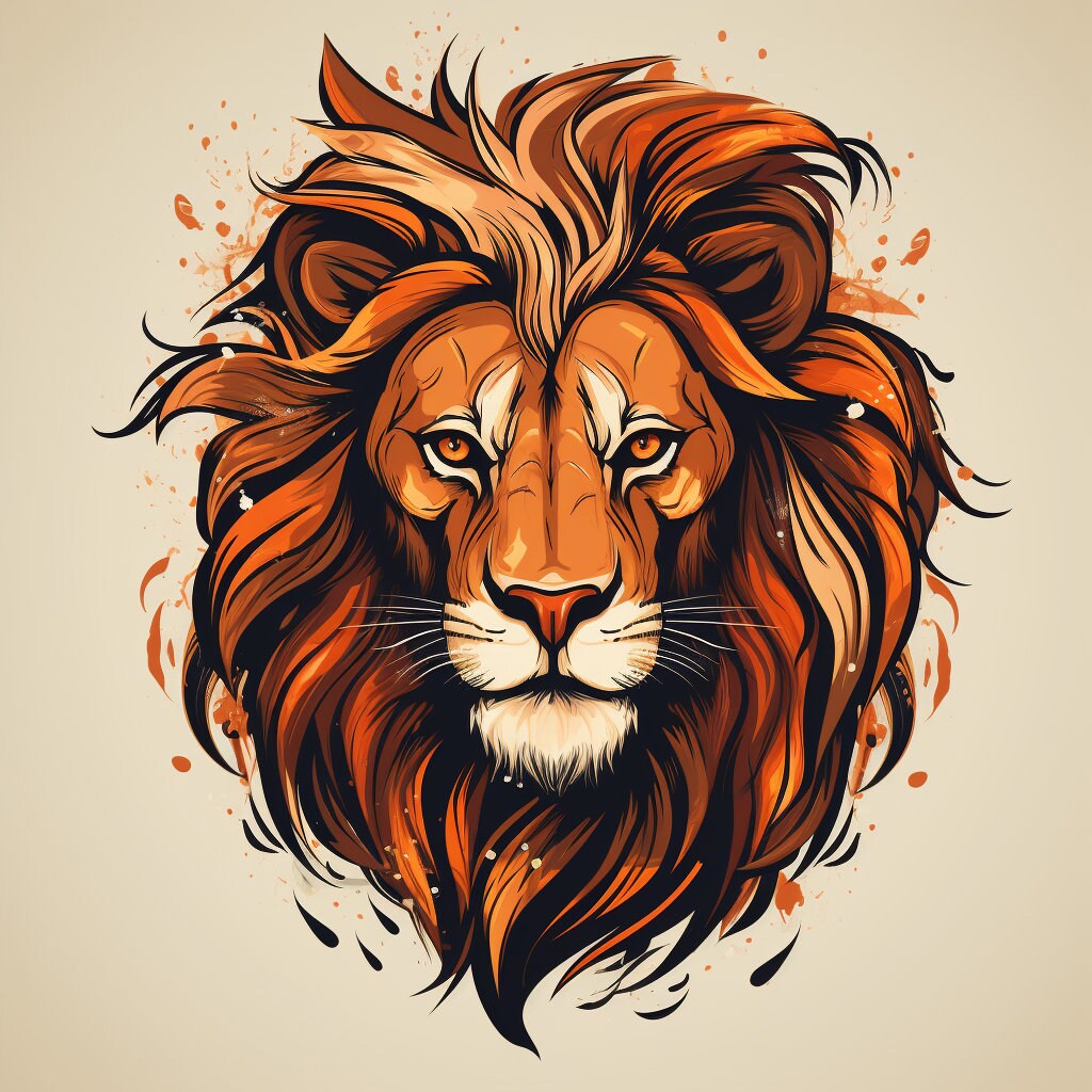 Lion Tattoo Outline PNG Lion Tattoo Flash Tattoo Stencils, Colorful ...