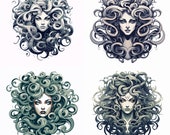 Medusa Tattoo | Tattoo Flash Digital Download | Medusa PNG tattoo stencils