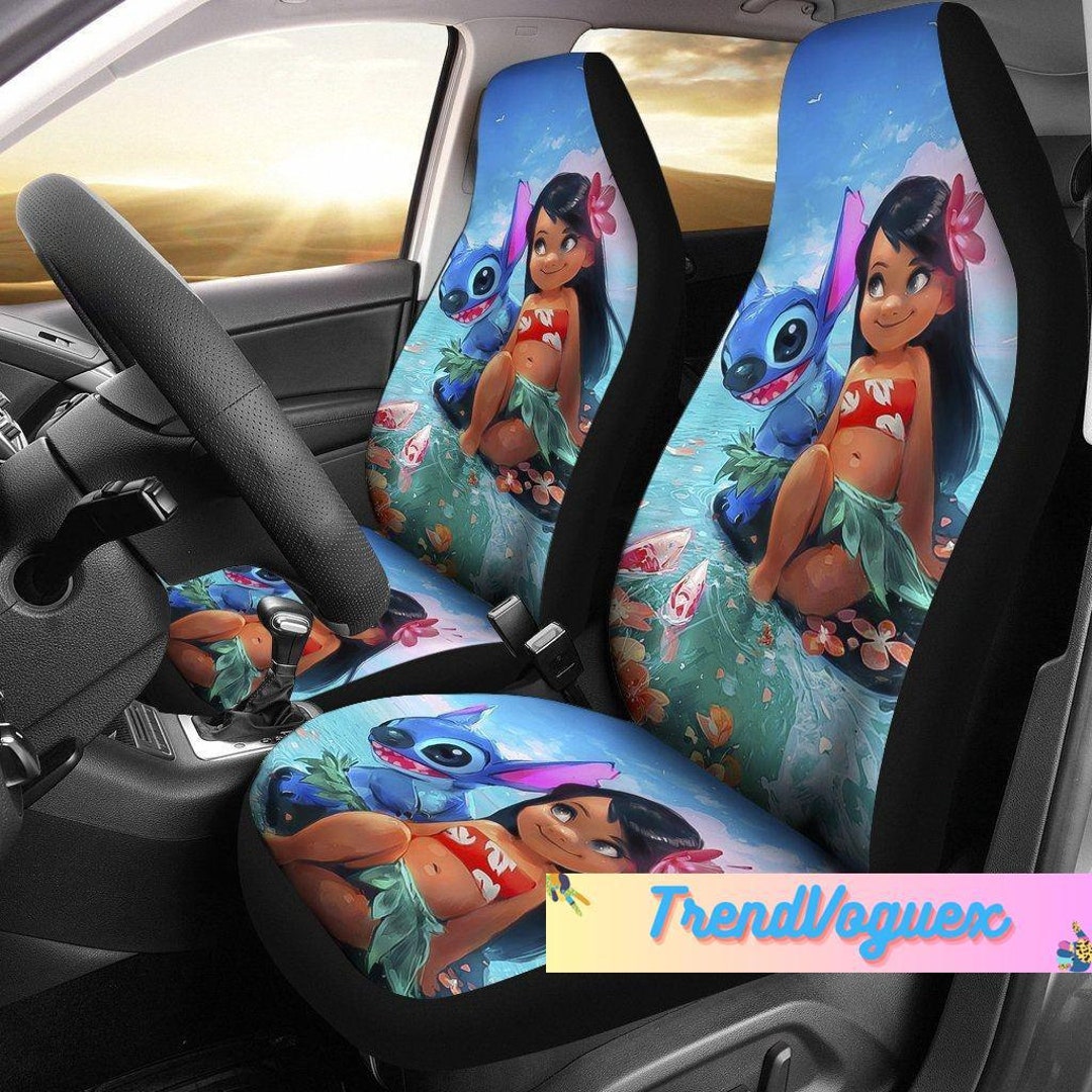 Stitch and Lilo Car Seat Covers Funny Stitch Car Seat Etsy