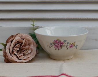 Mid Century Vintage French Cafe au Lait Chocolat Chaud Bowl Vintage Ceramic Bowl French Farmhouse French Kitchen Rustic French