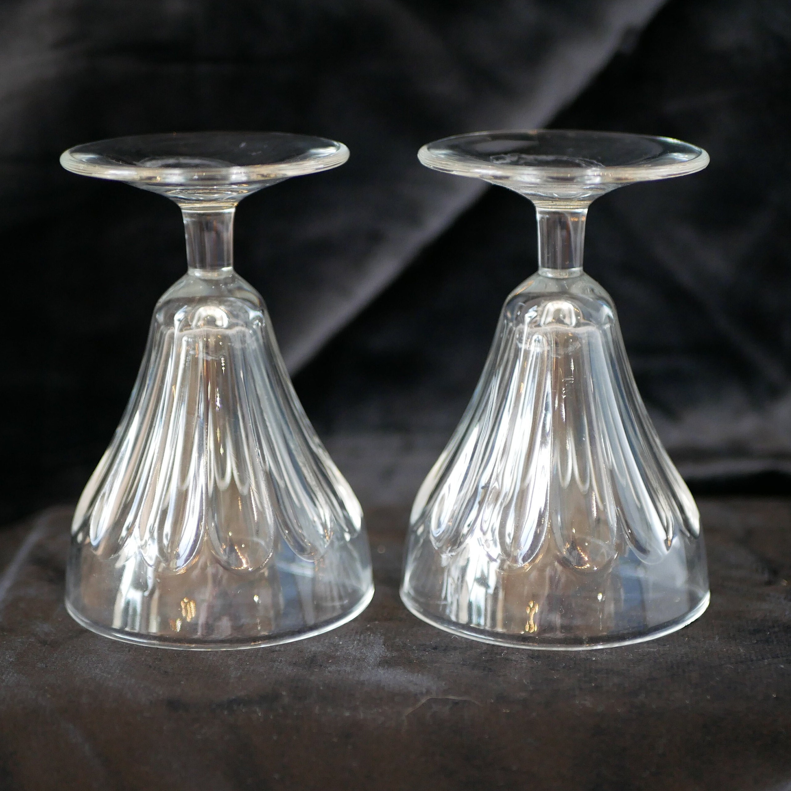 Two Vintage French Apero Glasses Liqueur Glasses Classic French ...