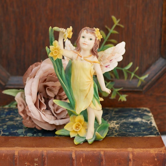 【美品】リヤドロ／純粋な心 CHILDHOOD FANTASY／9356 The Leonardo Collection Fairy Blossoms Vintage Daffodil Fairy