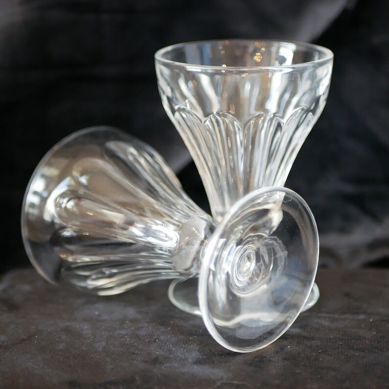 Two Vintage French Apero Glasses Liqueur Glasses Classic French ...