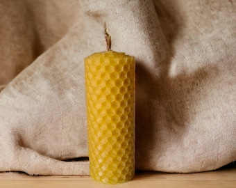Natural Handmade Honeycomb Candles - Candles - Natural beeswax candles for home decor
