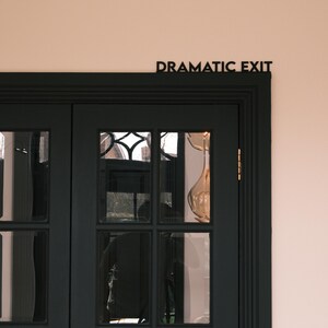 acrylic dramatic exit dopamine decor fun exit sign