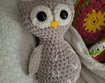 Crochet owl pattern plushie amigurumi