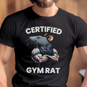 Gym Rat Digital Download Funny Weightlifting Fitness 