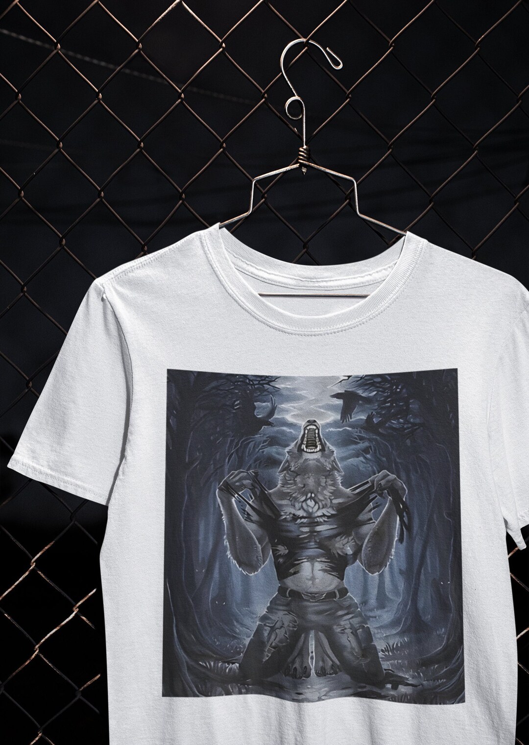 Wolf Ripping Shirt, Funny Meme Shirt, Sitting Wolf, Gift for Best