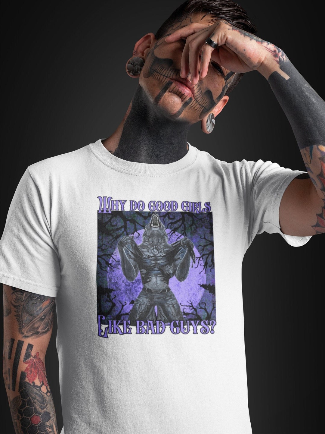 Wolf Ripping Shirt Meme Funny Shirt, Offensive Gifts Shirts, Sarcastic