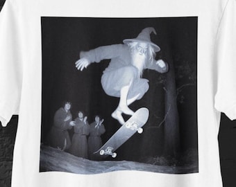 Camiseta meme divertida de Skateboard Wizard, camisetas inapropiadas de Unhinged, camiseta de fantasía y hechicería de estilo vintage, camiseta de sátira y parodia de Shitpost