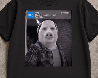 There Is Motion at Your Front Door John Pork T Shirt, Doorbell Camera Meme Tee