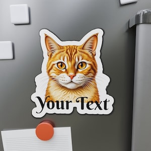 Custom Cat Magnet, Cat Face Fridge Magnet, Cat Lover Magnet, Cat Refrigerator Magnet, Cat Name Magnet, Cat Lover Gift, Cat Dishwasher Magnet