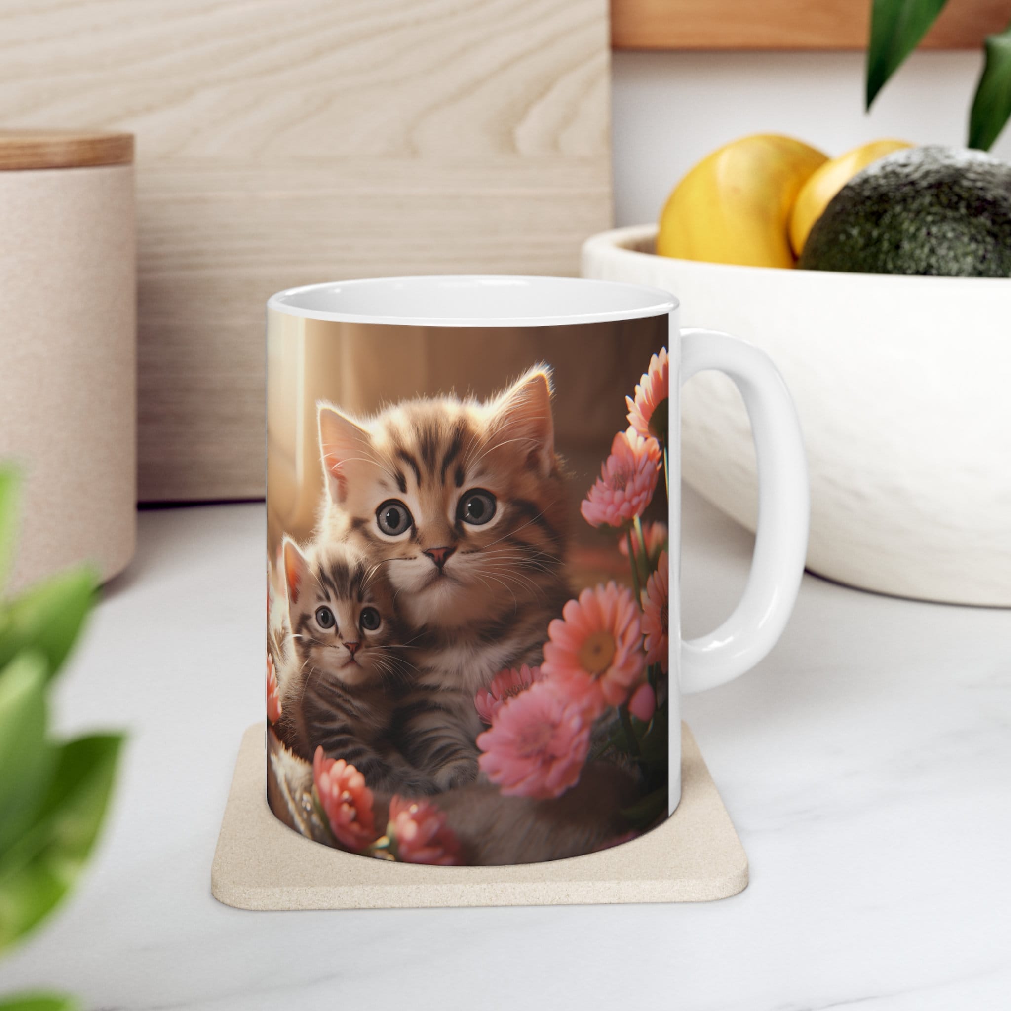 Personalized Mother's Day Cat Coffee Mug 11oz 15oz, Custom Cat