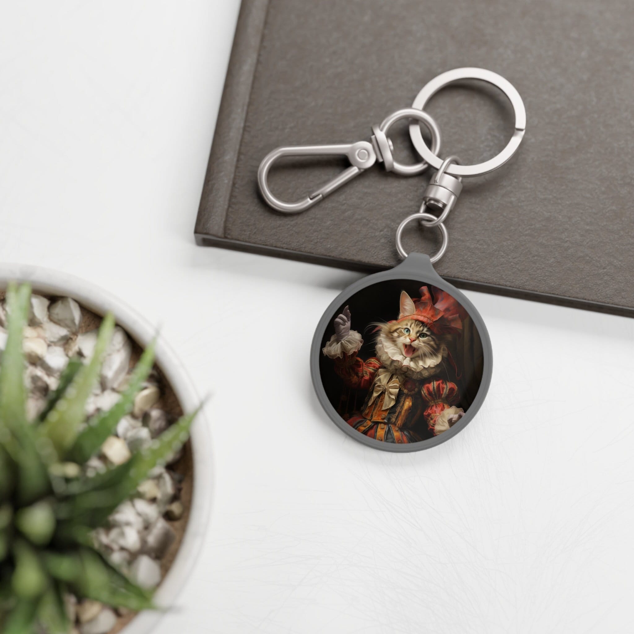 Jester Key Chain Jester Cat Keychain, Joker Cat Keychain, Funny Cat Keychain, Circus Cat ...