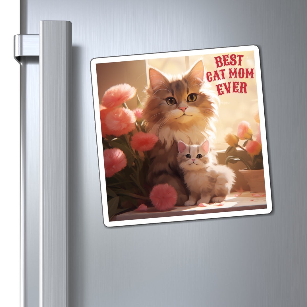 Personalized Cat Fridge Magnet Custom Mother's Day Cat - Etsy