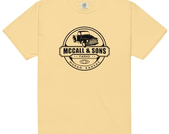 Camiseta masculina tingida de peso pesado