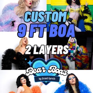 Organza Boa - 2,5m CUSTOM ORDER, 2 SCHICHTig (Vegan, Flauschig) Cabaret - Burlesque - Drag Queen