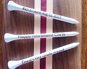 Personalized engraved golf tee, golf bachelor party, fun golf, retirement gift, funny golf tee, golf gift, wedding party favor