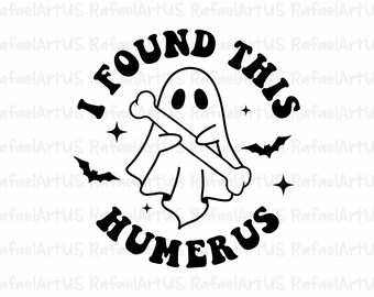 Maglietta Donna 'I Found This Humerus' – Fantasma Halloween, Divertente Per Infermiere, Girocollo