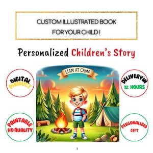 Livre d'histoires pour enfants Conte d'enfant personnalisé | Aventures uniques personnalisées et illustrations enchanteresses | Cadeau parfait pour les anniversaires et les fêtes