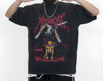 Anime-inspired T-shirt - Soft Vintage Oversized Shirt