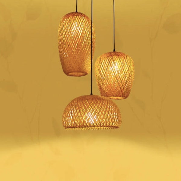 Retro-style decorative Bamboo pendant, singles or