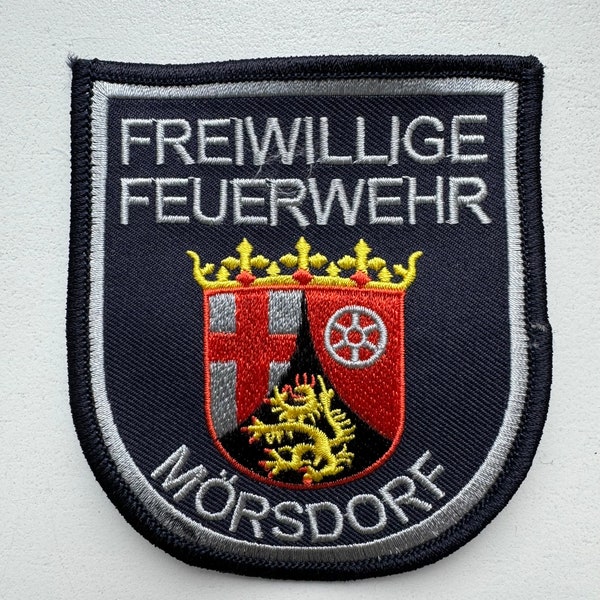 Freiwillige Feuerwehr (Volunteer Fire Brigade)-Mörsdorf, Germany Embroidered Patch 8.5x9.5cm