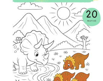 Children's coloring book Dinosaurs