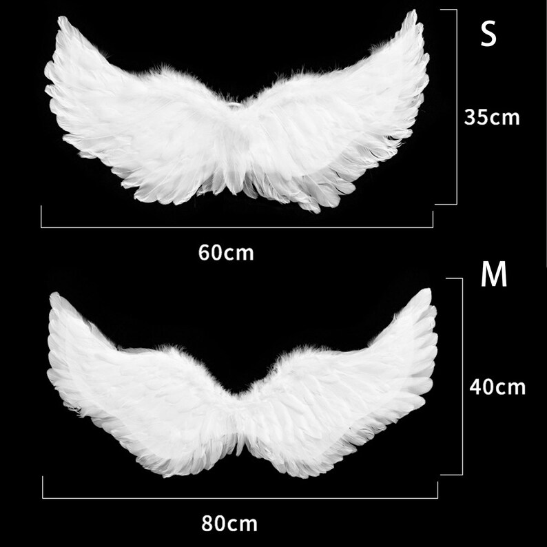 Angel Wings Feathered Fairy Wings, Costume for Women Girls, Elf Dress