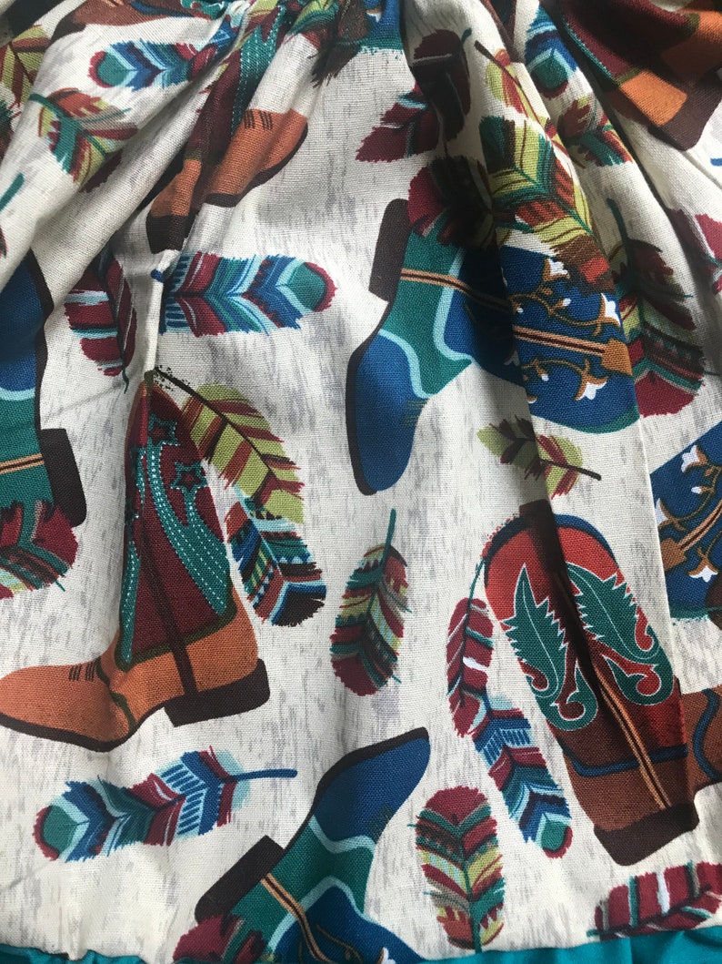 LB Turquoise Rodeo Printed Mesh Dress with layering slip main image 0
