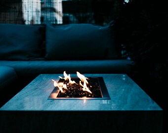 Travertine Fire Pit Table Stone Fireplaces Granite Coffee