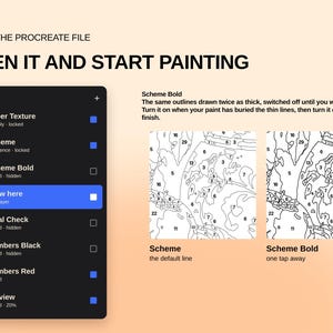 20 Flower Still Life Color by Number, Detailed Procreate Painting Pages (Digital Download) image 8