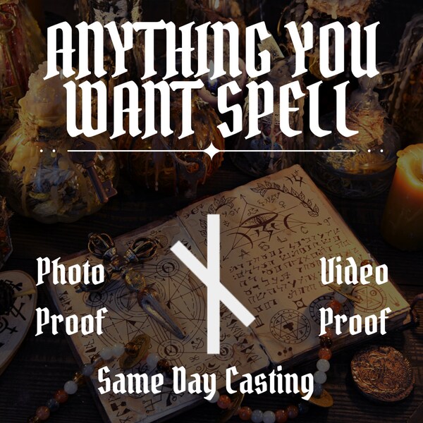 Anything You Want Spell - Manifest Your Dreams Spell, Attract Whatever You Want, Dream Achievement Spell, White Magic, Manifestation Spell