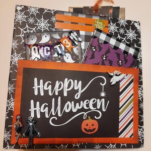 Halloween Junk Journal, Scrapbook, Ephemera, Tags, Notes