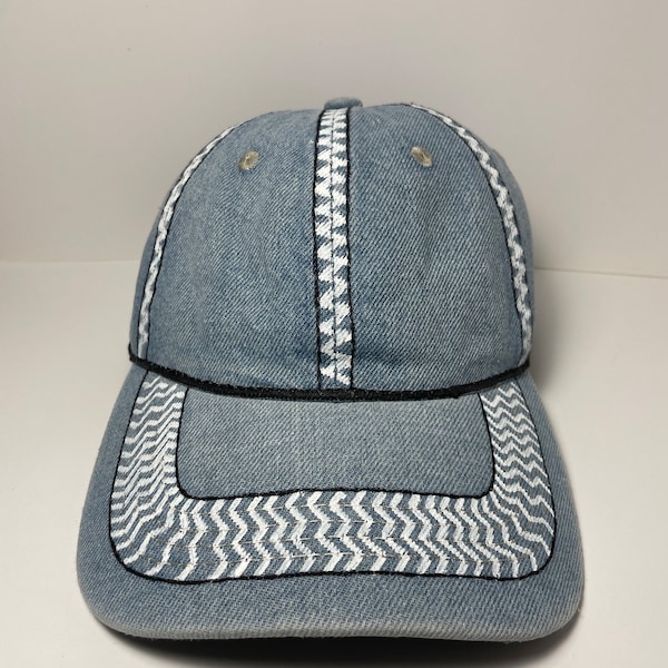 Casquette unique / technique artisanale à l’encre textile - Création tendance pour lui & pour elle