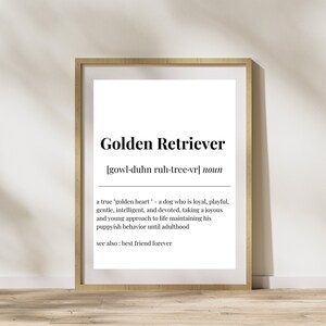 Golden Retriever Digital Print