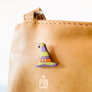 Broche Chapéu de Bruxa - Broche Mágico Witchcore para Jaqueta ou Bolsa