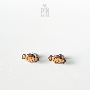Monkey Funky Earrings - Quirky Animal Jewelry - Weird Gifts for 30th Birthday or Christmas Stocking Stuffer