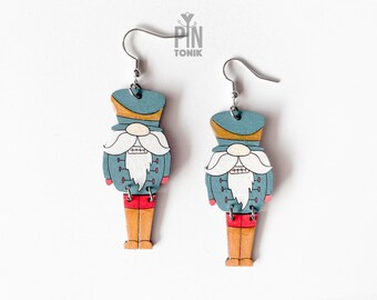 Nutcracker Dangle Earrings - Christmas Jewelry
