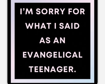 I’m Sorry Magnet | Sinful Sticker Shop