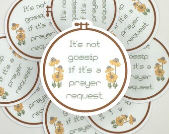 Prayer Request Sticker | Sinful Sticker Shop