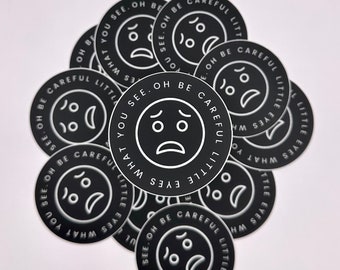 Be Careful Sticker, Sunday school humor | Sinful Sticker Shop