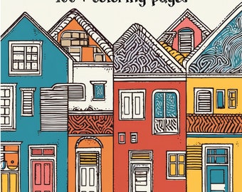100+ Coloring Pages for adult and kids, My Little Town, Digital Coloring Book, PDF, Coloring Pages Printable Stress Relieving and Relaxation