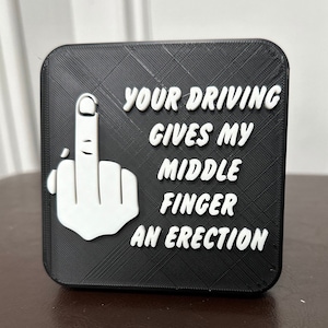 Votre doigt me donne une érection au volant - Housse d'attelage - Accessoire de voiture amusant - Goupille d'attelage gratuite incluse